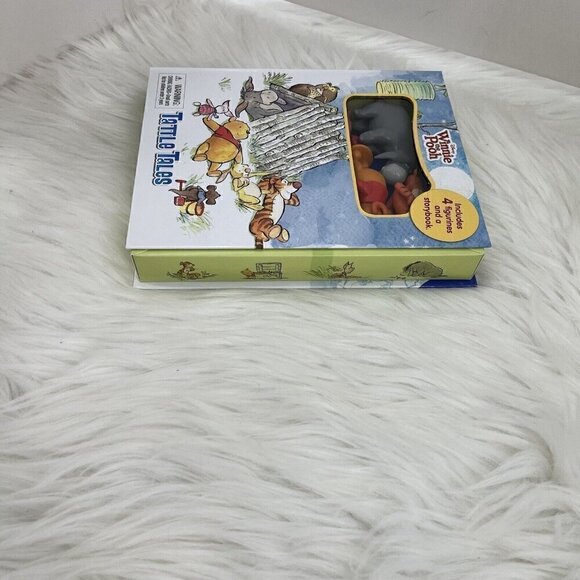 NEW DISNEY Winnie The Pooh Tattle Tales Story Book Set With 4 Figures - Picture 10 of 12